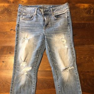AE women’s straight jeans - short length